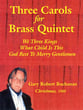 Three Carols for Brass Quintet P.O.D. cover